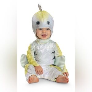 Disney The Little Mermaid Unisex Flounder Baby Costume 6-12M NWT